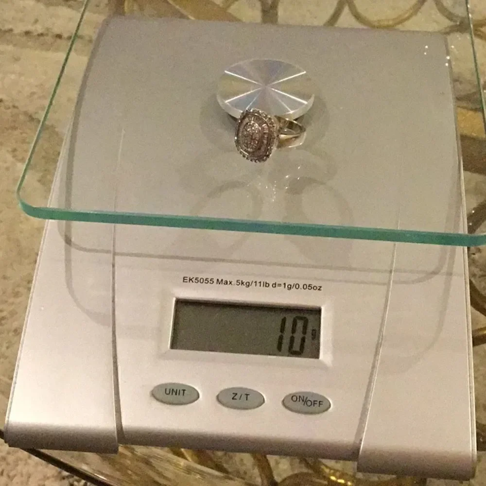 DIAMOND 14K WHITE GOLD SIZE 6